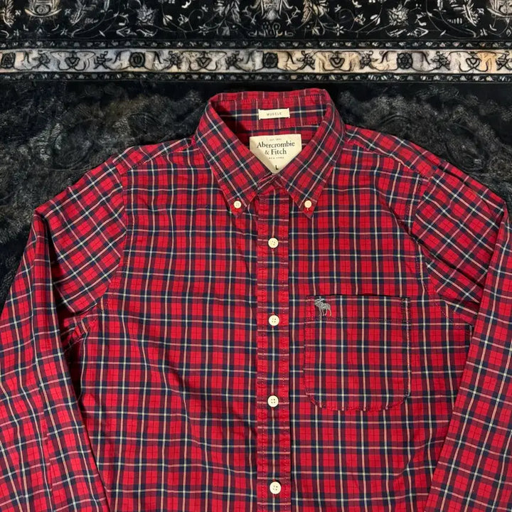 [BUNJANG] Abercrombie &amp; Fitch Plaid Shirt / 아베크롬비 체크 셔츠 남방