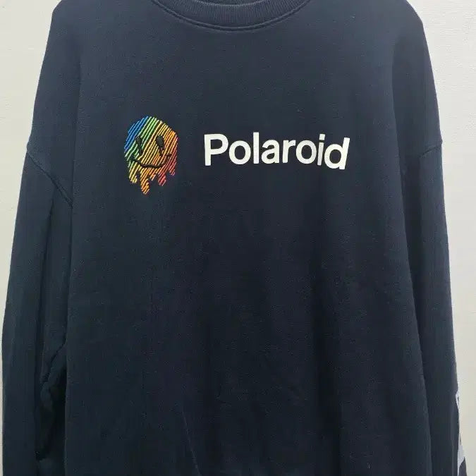 [BUNJANG] Polaroid Navy Sweatshirt T-shirt / 폴라로이드 네이비 맨투맨 티셔츠