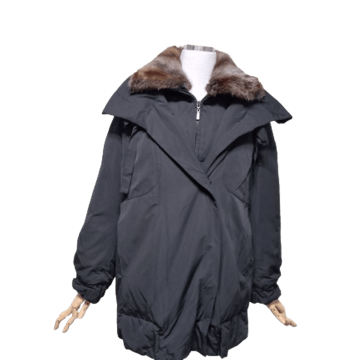 [BUNJANG] Muskrat Color Block Double Layered Down Padding Jumper Women&