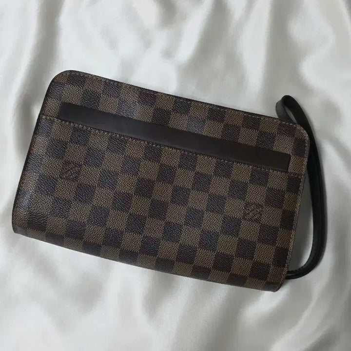 [BUNJANG] Louis Vuitton Damier Ebene Canvas Pochette Saint Louis Second Bag / 루이비통 다미에 에벤 캔버스 포쉐트 세인트 루이스 세컨드백