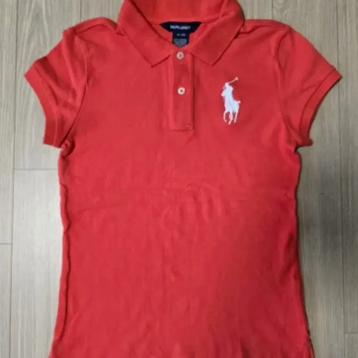 [BUNJANG] Polo Ralph Lauren Junior Orange Polo Shirt / 폴로랄프로렌 여성 폴로