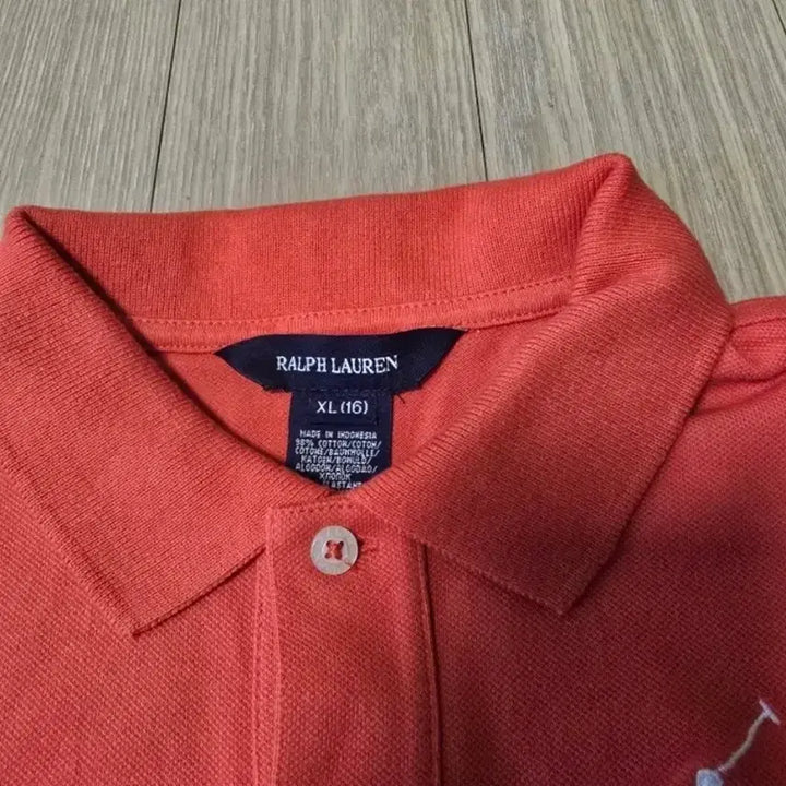 [BUNJANG] Polo Ralph Lauren Junior Orange Polo Shirt / 폴로랄프로렌 여성 폴로