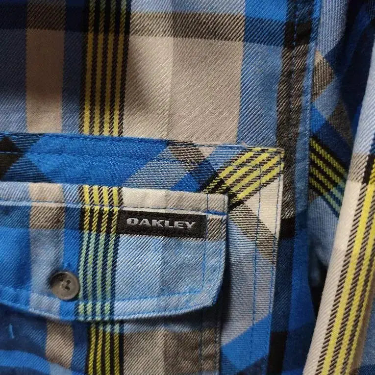 [BUNJANG] Oakley Thermo Gauge Blue Check Long Sleeve Shirt / L 오클리 THERMO GAUGE 블루 체크 긴팔 셔츠