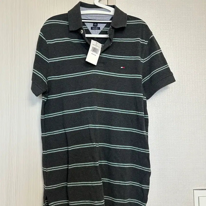 [BUNJANG] Tommy Hilfiger Striped Custom Fit T-Shirt / (새상품) 타미힐피거 스트라이프 카라티 xs