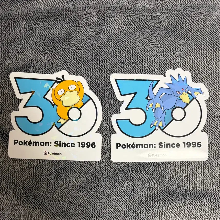 [SOLD OUT] 한국한정] 포켓몬 30주년 로고 스티커 고라파덕 골덕 진화 세트