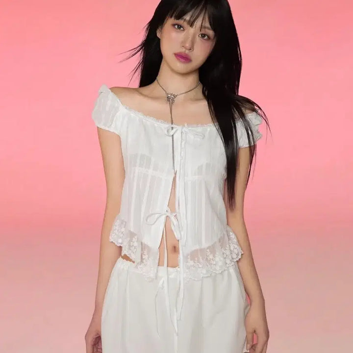 [BUNJANG] Newearlin Rosé Blouse Size S / 뉴얼린 로제 블라우스 S 교환/판매