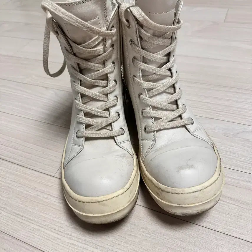 [BUNJANG] Rick Owens Design High-Top Sneakers / 릭오웬 디자인 하이탑