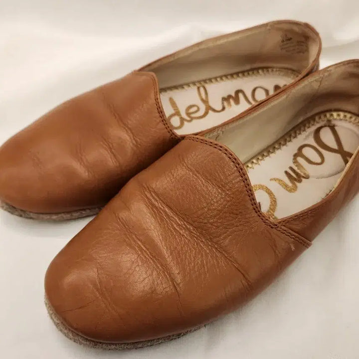 [BUNJANG] Sam Edelman Brown Leather Flat Shoes / 샘 에델만 브라운 레더 플랫슈즈 235