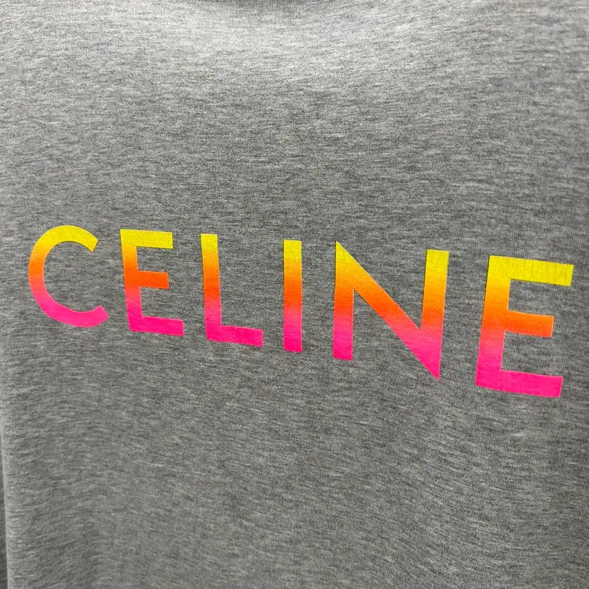 [BUNJANG] Celine Logo Short Sleeve T-Shirt Size S (95-100) / [ S(95-100) 사이즈 ] 셀린느 로고 반팔