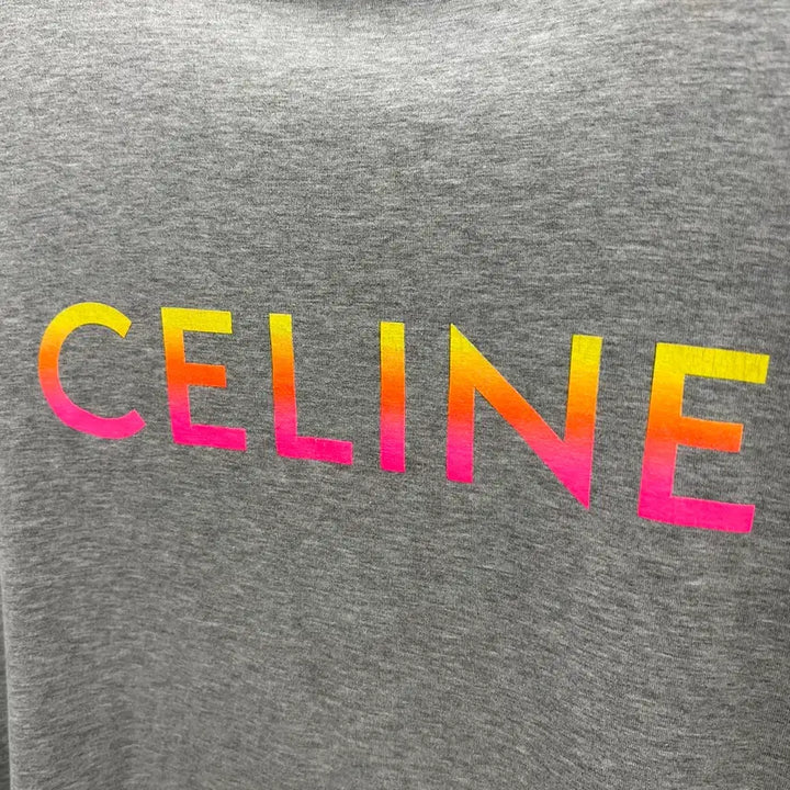 [BUNJANG] Celine Logo Short Sleeve T-Shirt Size S (95-100) / [ S(95-100) 사이즈 ] 셀린느 로고 반팔