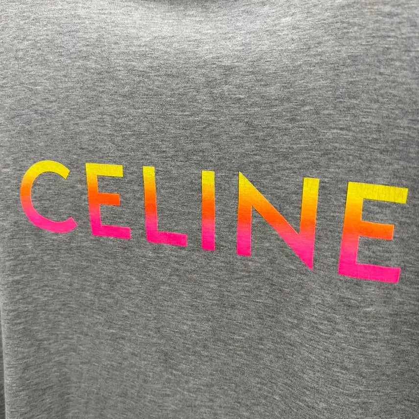 [BUNJANG] Celine Logo Short Sleeve T-Shirt Size S / { S } 셀린느 로고 반팔 티셔츠