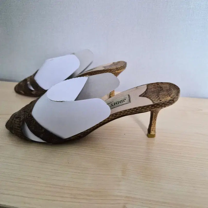 [BUNJANG] Jimmy Choo Python Heeled Sandals / 235 지미추 Jimmy Choo 파이톤 샌들 힐 슈즈-722