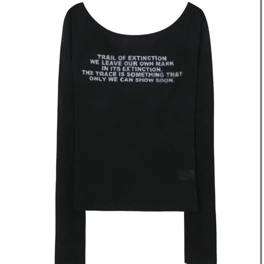 [BUNJANG] Bohemian Seoul Printed Lettering Long Sleeve T-Shirt / 보헤미안서울 보헴서 프린티드 레터링 롱슬리브 티셔츠