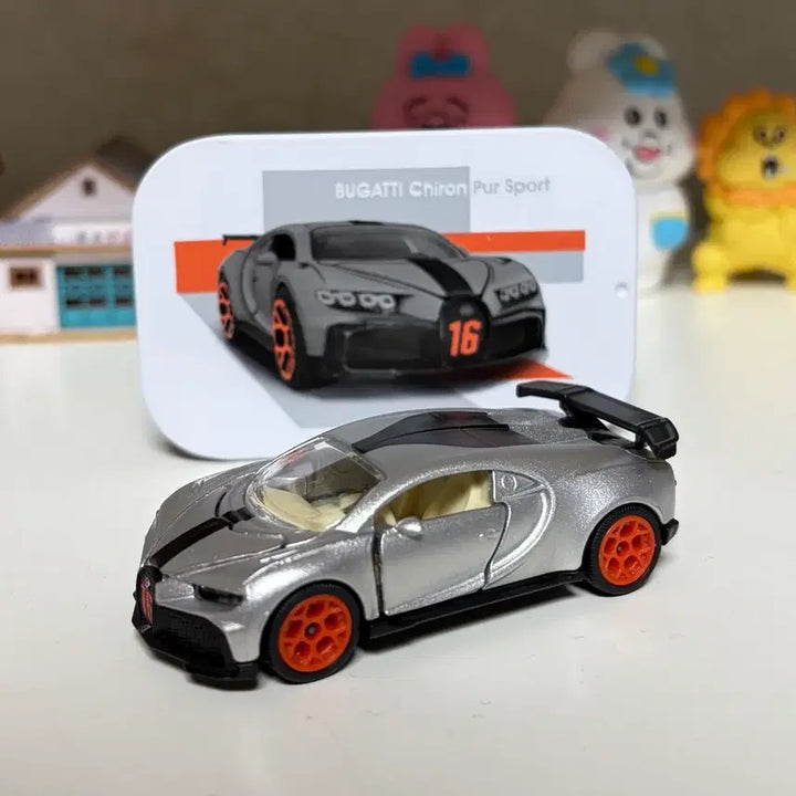 [BUNJANG] Majorette Deluxe Bugatti Chiron Pur Sport Silver Diecast Car / 마조렛 디럭스 부가티 시론 Pur Sport 실버 미니카 다이캐스트