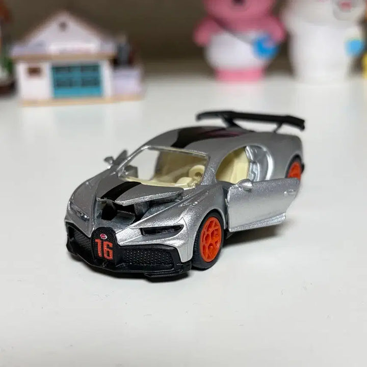 [BUNJANG] Majorette Deluxe Bugatti Chiron Pur Sport Silver Diecast Car / 마조렛 디럭스 부가티 시론 Pur Sport 실버 미니카 다이캐스트
