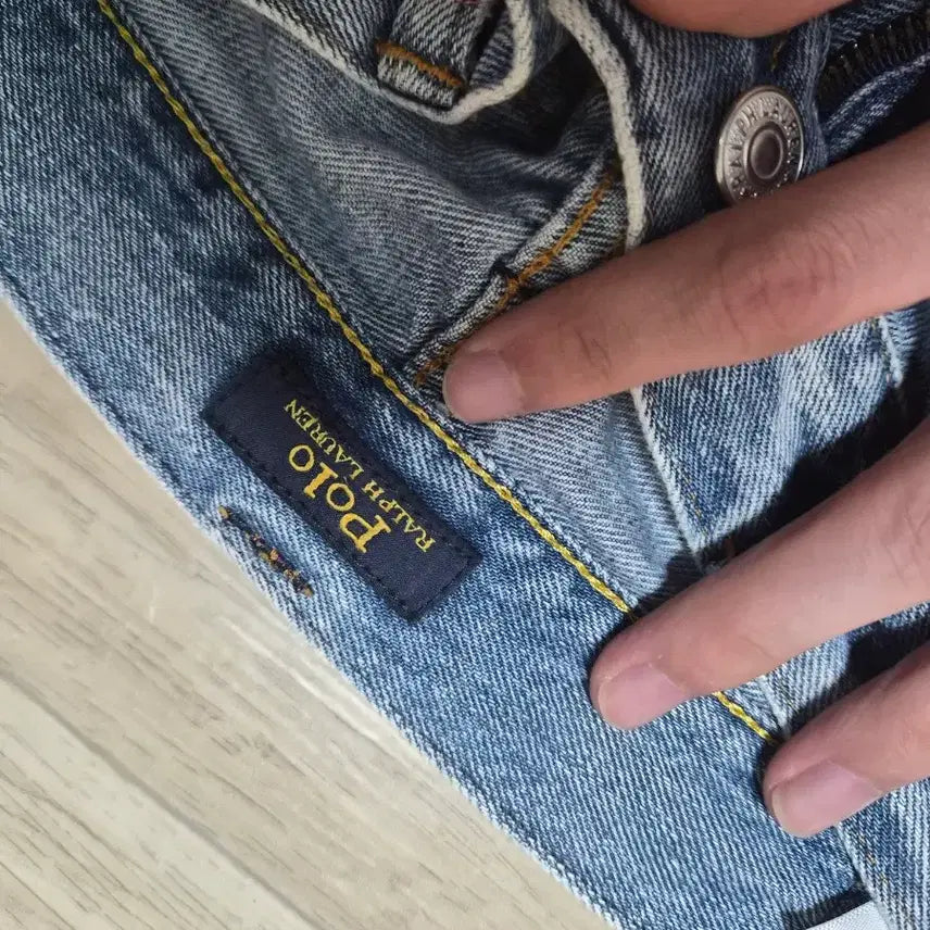 [BUNJANG] Polo Ralph Lauren Patchwork Distressed Denim Jeans / 폴로 청바지