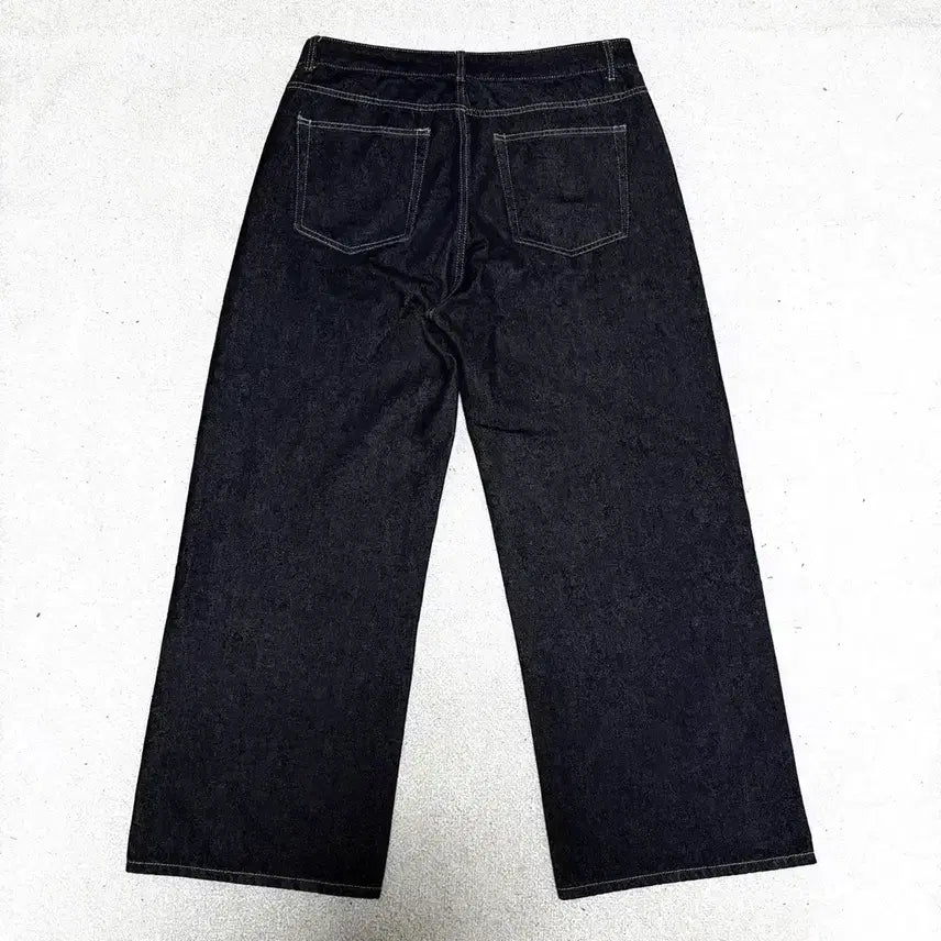 [BUNJANG] Ulifeji Normal Wide Raw Denim Pants / [34]유라이프지 노멀 와이드 생지 데님 팬츠 청바지