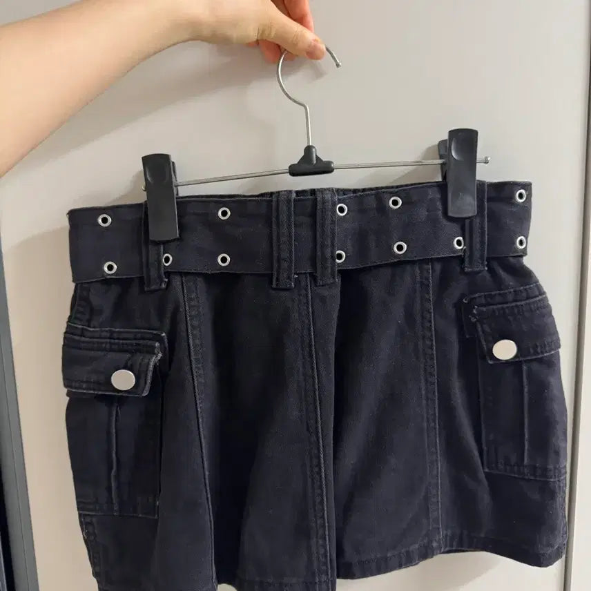 [BUNJANG] Simplecoolgirl Mini Skirt with Belt Set / Simplecoolgirl 미니스커트