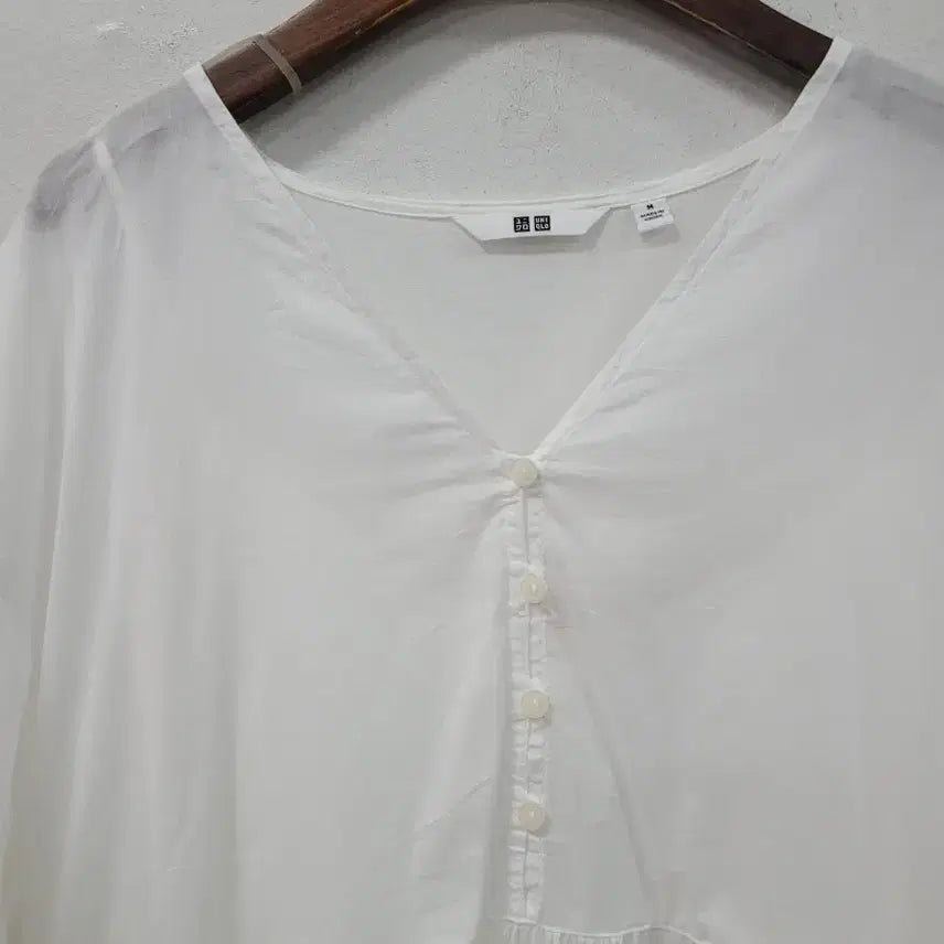 [BUNJANG] Uniqlo White Midi Dress / 유니클로 화이트 원피스