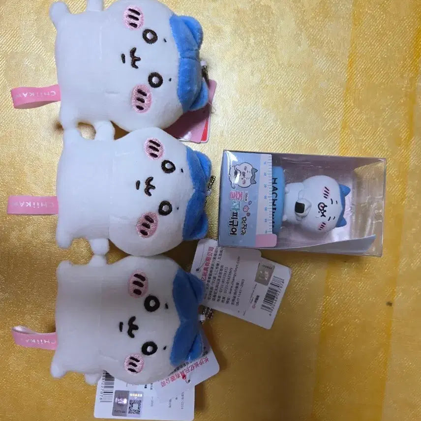[BUNJANG] Cheekawaii Hachiware Keychain &amp; Measuring Tape Figure Set / 치이카와 "하치와레" 키링, 줄자피규어