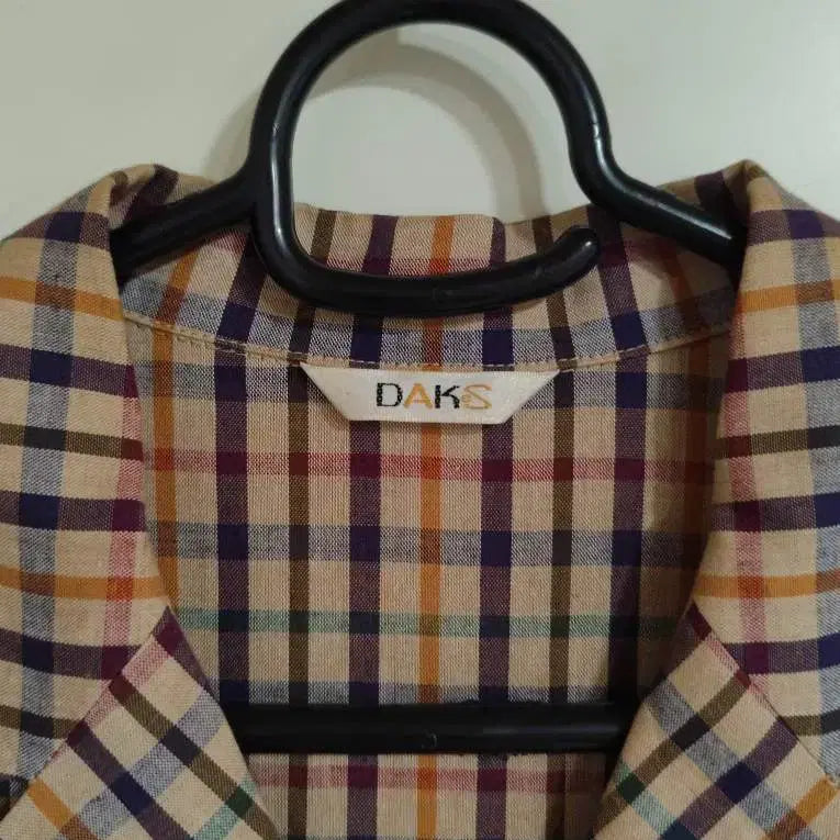 [BUNJANG] Daks Checked Short-Sleeve Shirt Dress / 88 닥스 체크 반팔 셔츠형 원피스