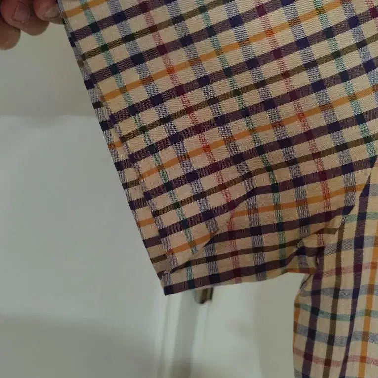 [BUNJANG] Daks Checked Short-Sleeve Shirt Dress / 88 닥스 체크 반팔 셔츠형 원피스