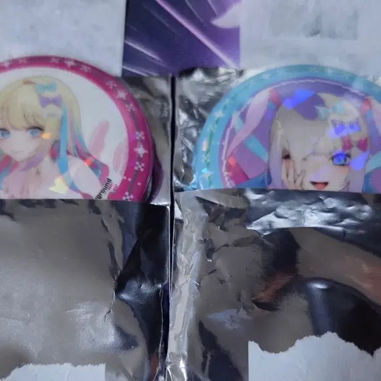 [BUNJANG] NCD Collection Chuten Chani V-Square Can Badge Bundle (Opened) / 니디걸 오버도즈 초텐 캔뱃지(단순개봉) 일괄