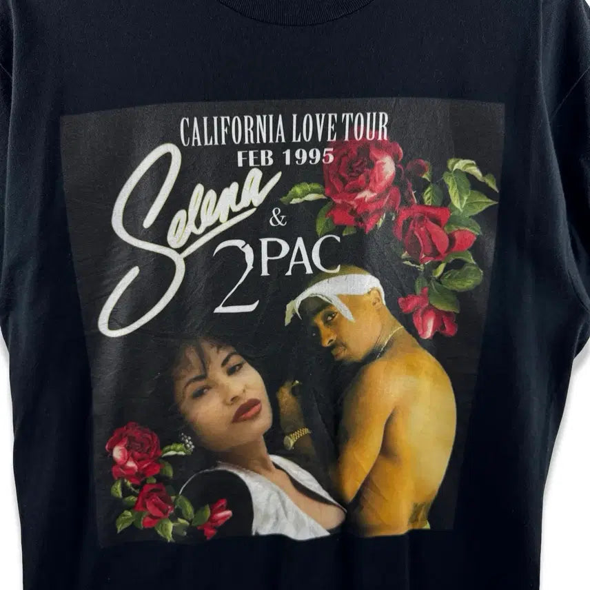 [BUNJANG] 2Pac Selena 1995 California Love Tour Bootleg T-Shirt / 투팍X셀레나  1995 켈리포니아 러브투어 부틀렉3454
