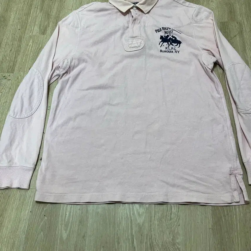 [BUNJANG] Polo Ralph Lauren Big Pony Elbow Patch Rugby Long Sleeve Polo Shirt L/100 / 폴로 랄프로렌 빅포니 엘보 패치 럭비 긴팔 카라티 L/100