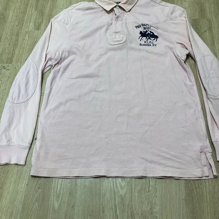 [BUNJANG] Polo Ralph Lauren Big Pony Elbow Patch Rugby Long Sleeve Polo Shirt L/100 / 폴로 랄프로렌 빅포니 엘보 패치 럭비 긴팔 카라티 L/100