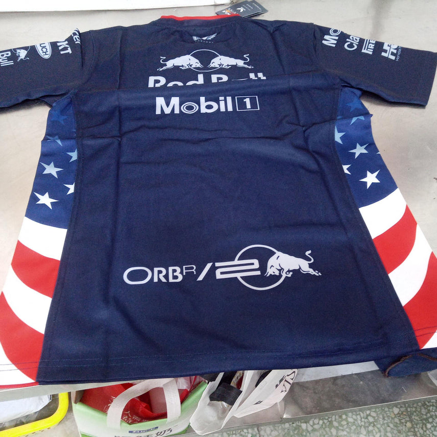 [BUNJANG] Red Bull Racing Replica T-Shirt / 레이싱 티셔츠 레드불 프린트 크루넥 반팔티 레플리카 셔츠