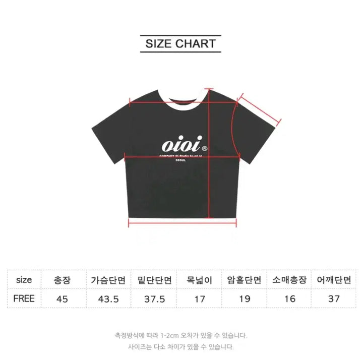 [BUNJANG] OIOI Cropped T-Shirt / OIOI 티셔츠