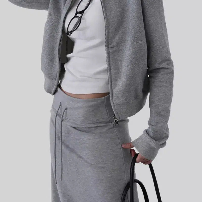[BUNJANG] Autumn Hooded Zip-up Black / 어텀 후드집업 블랙
