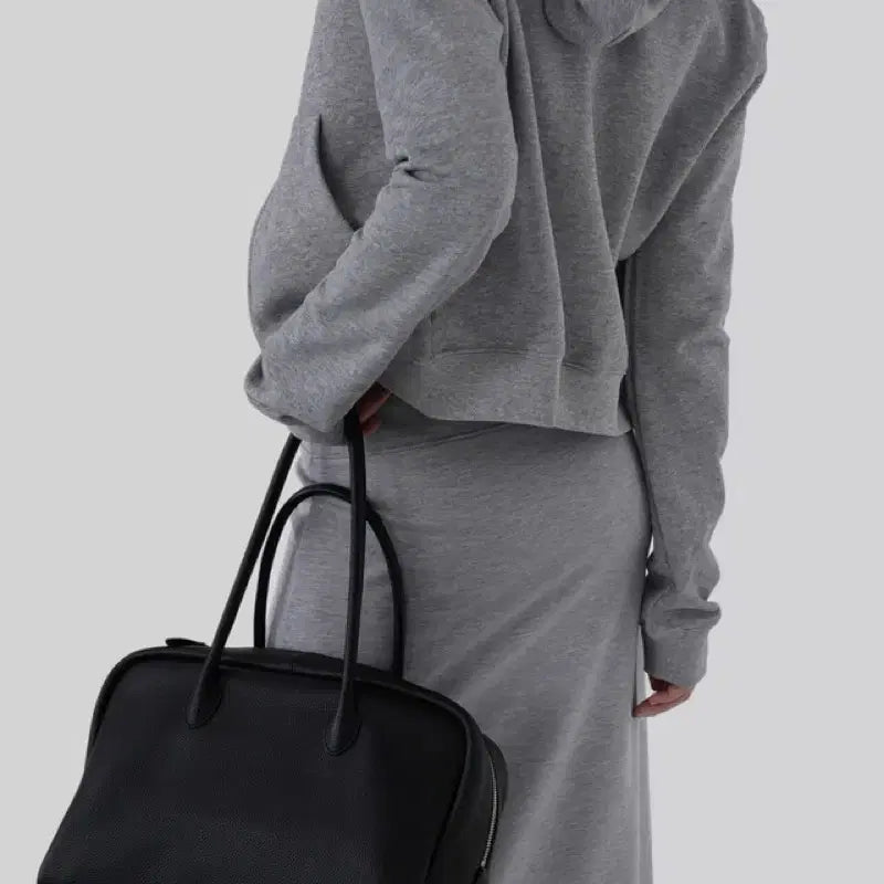 [BUNJANG] Autumn Hooded Zip-up Black / 어텀 후드집업 블랙