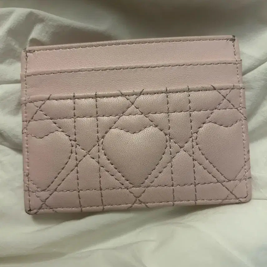 [BUNJANG] Dior Caro Card Holder Macaron Pink / 디올 카로 프리지아 카드지갑 마카롱핑크