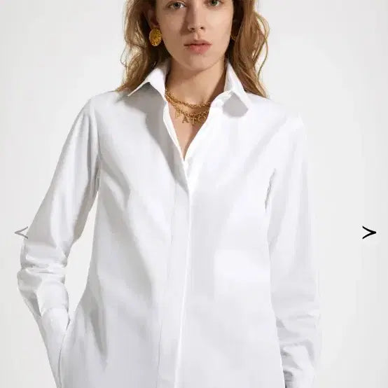 [BUNJANG] Patou White Shirt Size 38 / Patou 파투 빠뚜 화이트 셔츠 38사이즈