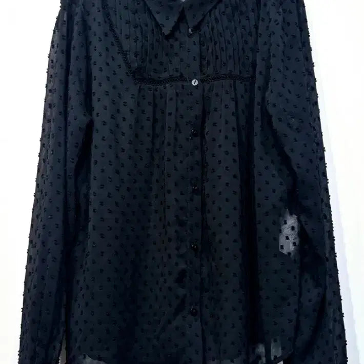 [BUNJANG] Zara Sheer Black Blouse / 자라  시스루 블랙 블라        싸이즈 :  ~66넉넉