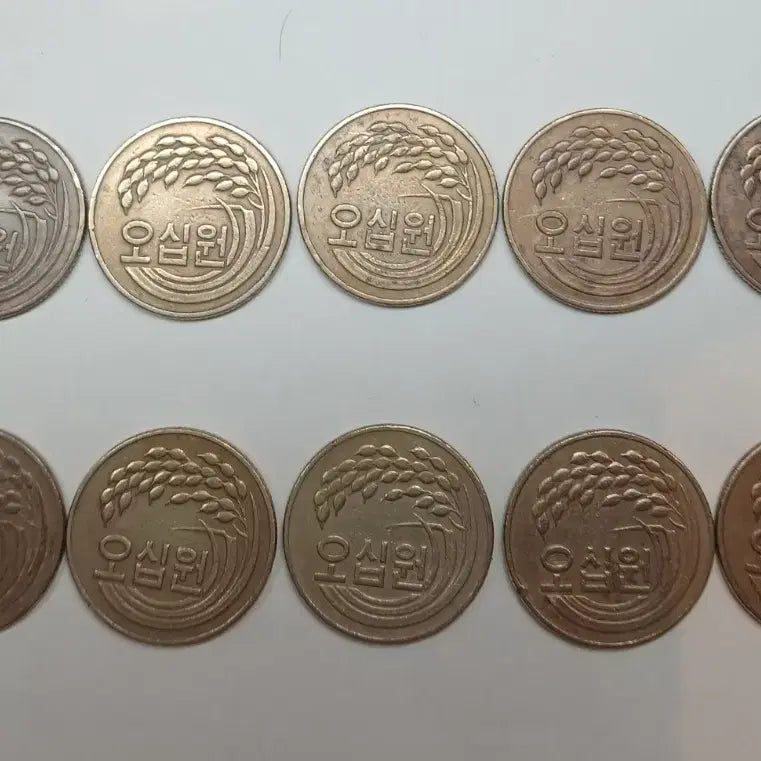 [BUNJANG] 1979 50 Won Coin Bundle Set (10 pcs) / 1979년 50원 동전 10개 일괄
