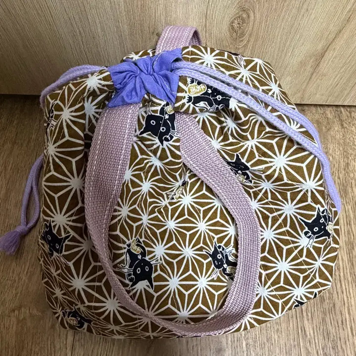 [BUNJANG] Mori Girl Cat Drawstring Bag / 모리걸 고양이 복조리 가방 하구미 스즈코