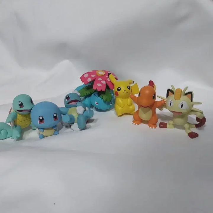 [BUNJANG] Kanto Pokemon Figure Set (7 Types) - MonColle Gacha Charmander, Squirtle, Pikachu / 관동 포켓몬 피규어 7종 일괄 몬코레 가챠 몬콜레 파이리 꼬부기 피카츄