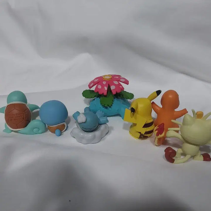 [BUNJANG] Kanto Pokemon Figure Set (7 Types) - MonColle Gacha Charmander, Squirtle, Pikachu / 관동 포켓몬 피규어 7종 일괄 몬코레 가챠 몬콜레 파이리 꼬부기 피카츄