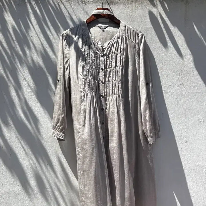 [BUNJANG] TOPVALU Pinched Shirring See-Through Fairy Long Dress / TOPVALU 핀턱 셔링 시스루 페어리 롱 원피스 JPN
