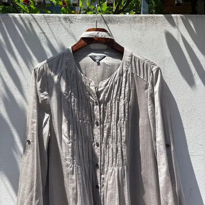 [BUNJANG] TOPVALU Pinched Shirring See-Through Fairy Long Dress / TOPVALU 핀턱 셔링 시스루 페어리 롱 원피스 JPN