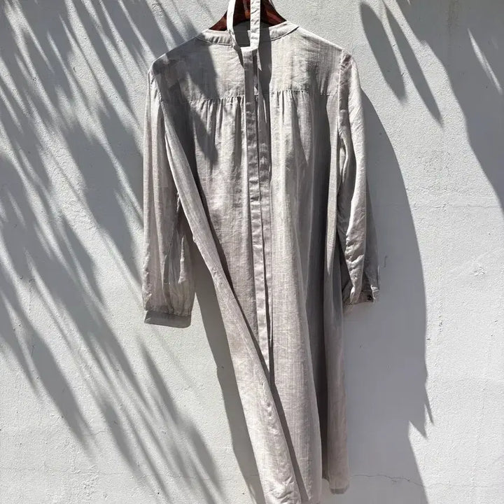 [BUNJANG] TOPVALU Pinched Shirring See-Through Fairy Long Dress / TOPVALU 핀턱 셔링 시스루 페어리 롱 원피스 JPN