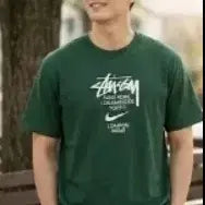 [BUNJANG] Stussy x Nike International T-Shirt Pine Green / Stussy x Nike International T-Shirt 100L