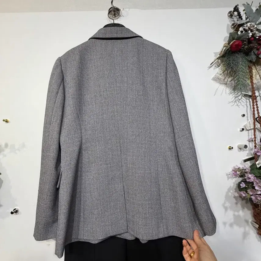 [BUNJANG] KL BY LYNN Grey Check Jacket / :  KL BY LYNN 그레이 체크 자켓   싸이즈 :  77