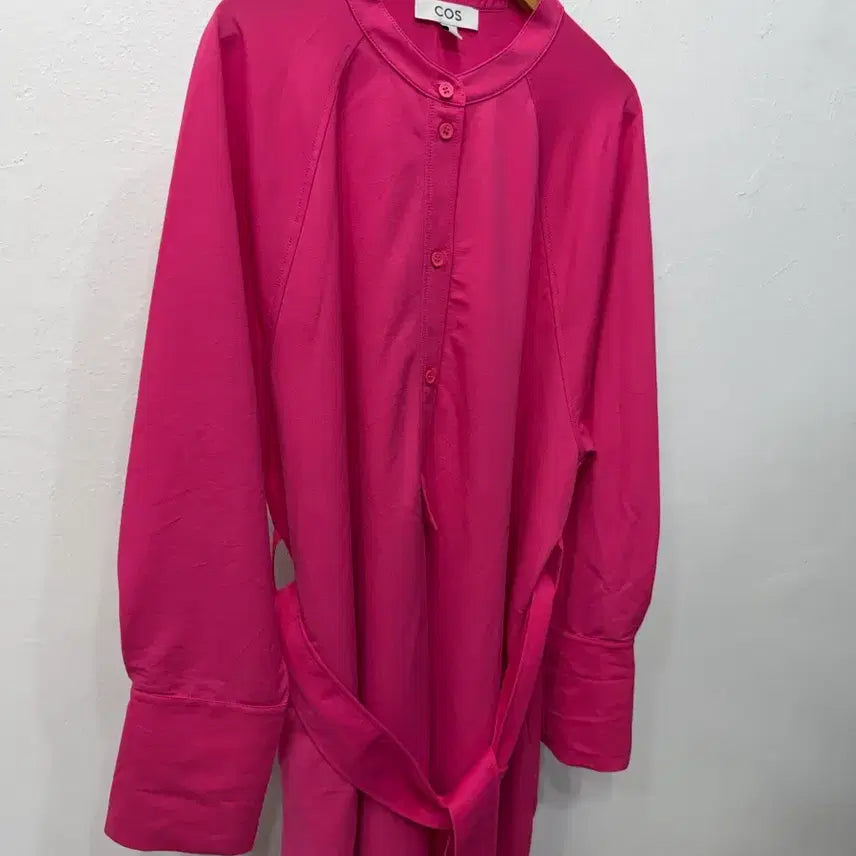 [BUNJANG] COS Pink Shirt Dress S / 정품) COS 코스 핑크 셔츠 원피스 S