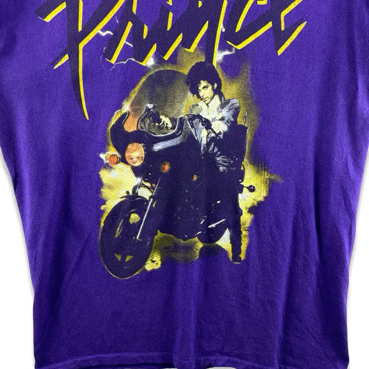 [BUNJANG] Prince Purple Rain Printing T-Shirt / 프린스 퍼플레인 프린팅 티셔츠3456