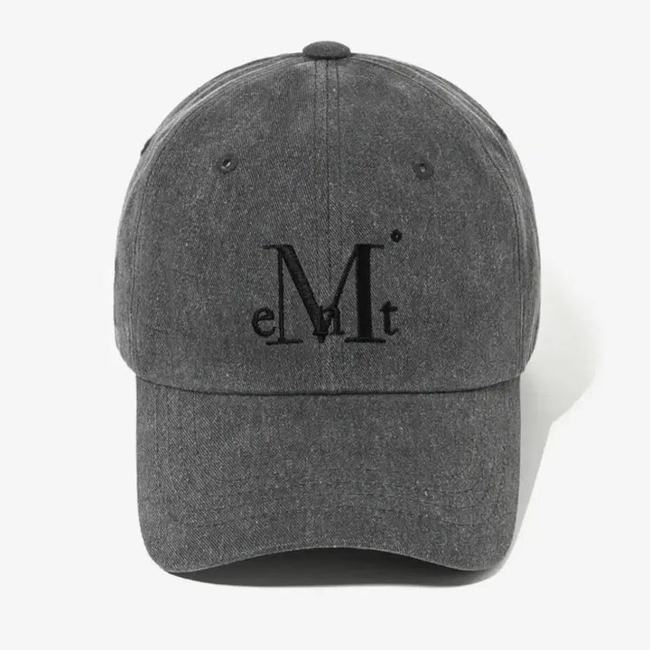 [BUNJANG] Mussent Signature Ball Cap (Dyeing Gray Denim) / 무센트 시그니처 볼캡 (다잉 그레이 데님)