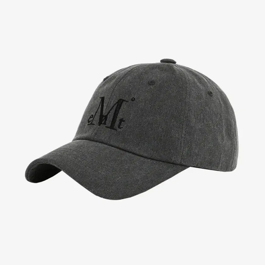 [BUNJANG] Mussent Signature Ball Cap (Dyeing Gray Denim) / 무센트 시그니처 볼캡 (다잉 그레이 데님)